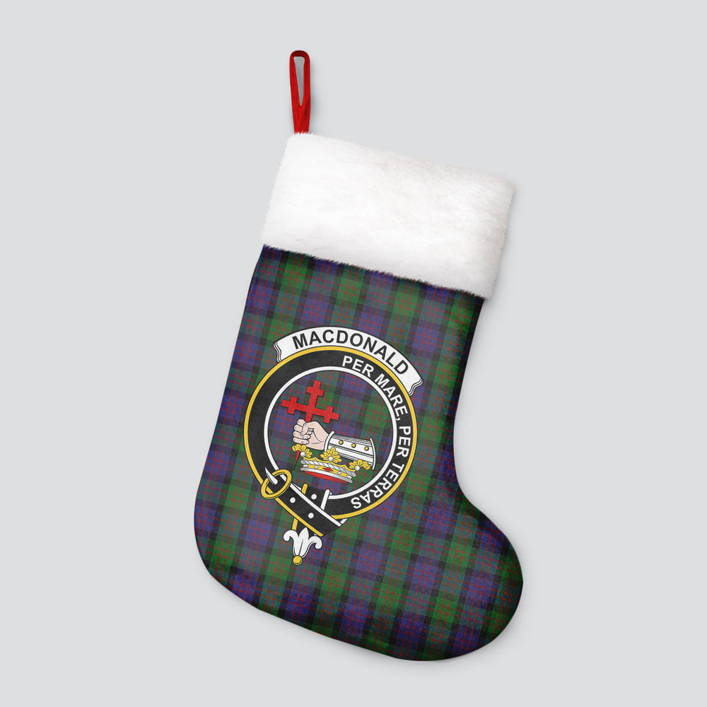 Clan MacDonald Tartan Crest Christmas Stocking XE64 MacDonald Tartan Tartan Stocking