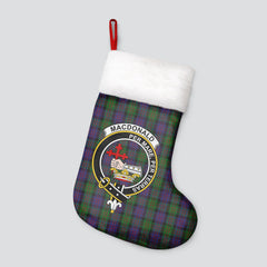 Clan MacDonald Tartan Crest Christmas Stocking XE64 MacDonald Tartan Tartan Stocking