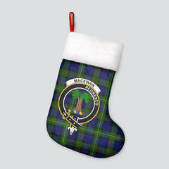 Clan MacEwan Modern Tartan Crest Christmas Stocking EP41 MacEwan Modern Tartan Tartan Stocking