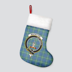 Clan MacIntyre Hunting Ancient Tartan Crest Christmas Stocking QC77 MacIntyre Hunting Ancient Tartan Tartan Stocking