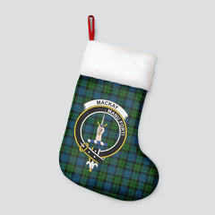 Clan MacKay Modern Tartan Crest Christmas Stocking TQ67 MacKay Modern Tartan Tartan Stocking