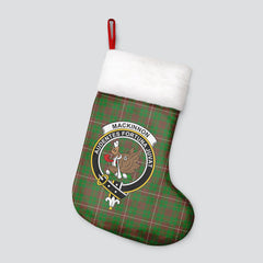 Clan MacKinnon Hunting Modern Tartan Crest Christmas Stocking BU74 MacKinnon Hunting Modern Tartan Tartan Stocking