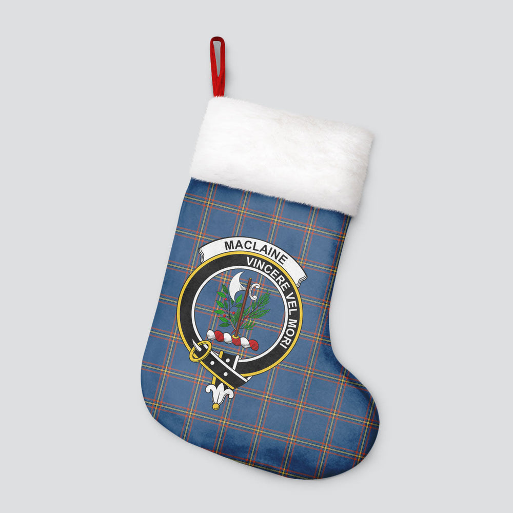 Clan MacLaine of Loch Buie Hunting Ancient Tartan Crest Christmas Stocking GK10 MacLaine of Loch Buie Hunting Ancient Tartan Tartan Stocking