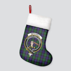 Clan Mitchell Tartan Crest Christmas Stocking PT82 Mitchell Tartan Tartan Stocking