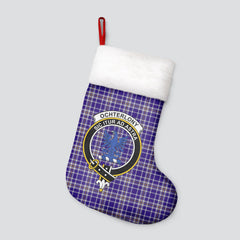 Clan Ochterlony Tartan Crest Christmas Stocking KE69 Ochterlony Tartan Tartan Stocking
