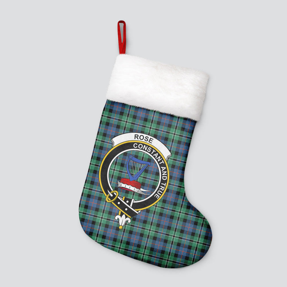 Clan Rose Hunting Ancient Tartan Crest Christmas Stocking TQ62 Rose Hunting Ancient Tartan Tartan Stocking