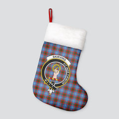 Clan Skirving Tartan Crest Christmas Stocking BG75 Skirving Tartan Tartan Stocking