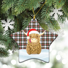Clan Stewart Dress Modern Tartan Christmas Ceramic Ornament Highland Cows Style OX90 Stewart Dress Modern Tartan Tartan Ornament