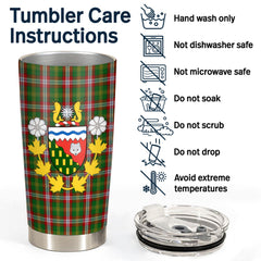 Clan North West Territories Tartan Crest Tumbler NV92 Clan Hall Tartan Today