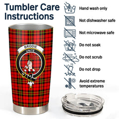 Clan Clan Brodie Modern Tartan Crest Tumbler PU81 Clan Brodie Tartan Today