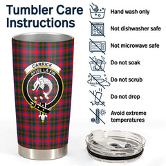 Clan Carrick District Tartan Crest Tumbler SZ41 Clan Hall Tartan Today