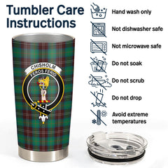Clan Chisholm Hunting Ancient Tartan Crest Tumbler NY91 Clan Chisholm Tartan Today