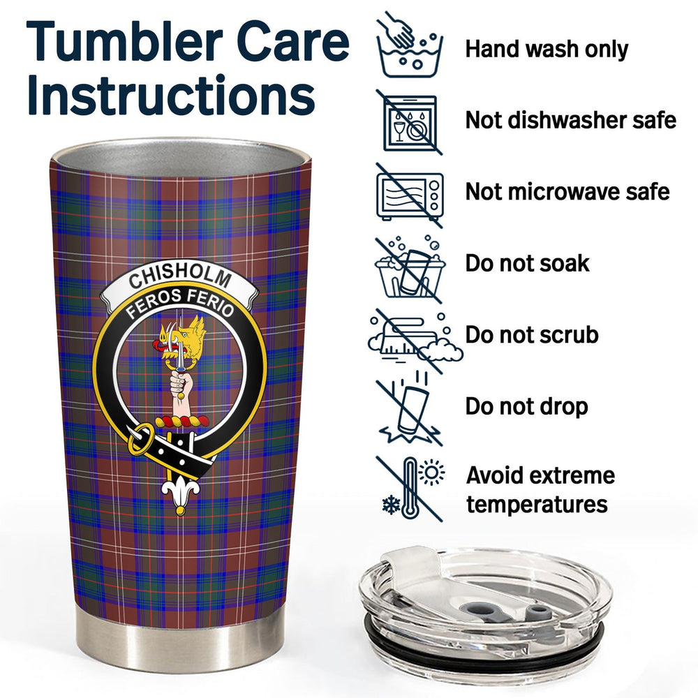 Clan Chisholm Hunting Modern Tartan Crest Tumbler GA97 Clan Chisholm Tartan Today