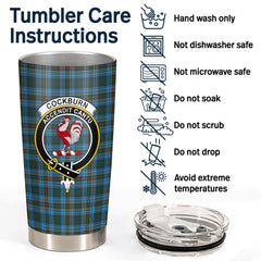 Clan Cockburn Modern Tartan Crest Tumbler HT92 Clan Cockburn Tartan Today