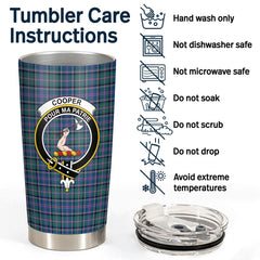 Clan Cooper Ancient Tartan Crest Tumbler ZK21 Clan Cooper Tartan Today