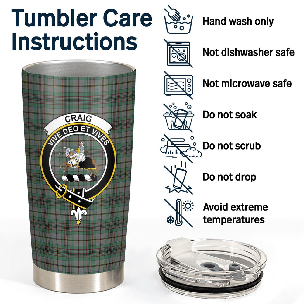 Clan Craig Tartan Crest Tumbler TJ56 Clan Craig Tartan Today