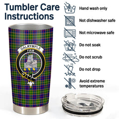 Clan Dalrymple Tartan Crest Tumbler RJ28 Clan Dalrymple Tartan Today