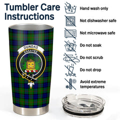 Clan Dundas Modern Tartan Crest Tumbler WJ11 Clan Dundas Tartan Today