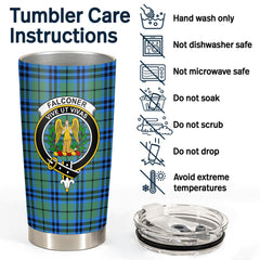 Clan Falconer Tartan Crest Tumbler ME73 Clan Falconer Tartan Today