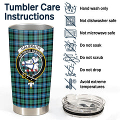 Clan Galbraith Ancient Tartan Crest Tumbler CX13 Clan Rait Tartan Today