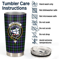 Clan Galbraith Modern Tartan Crest Tumbler SB90 Clan Rait Tartan Today
