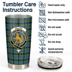 Clan Gillies Ancient Tartan Crest Tumbler FN61 Clan Gillies Tartan Today