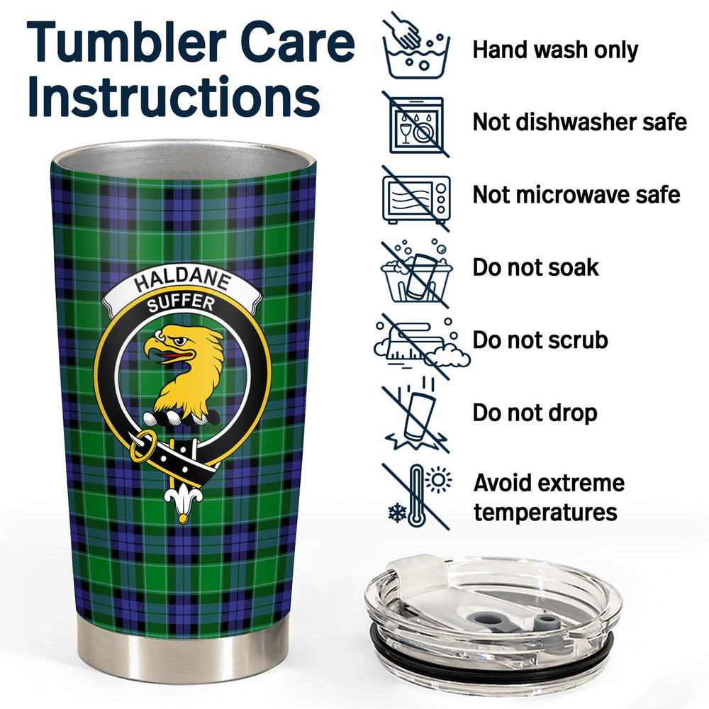 Clan Haldane Tartan Crest Tumbler QA51 Clan Haldane Tartan Today