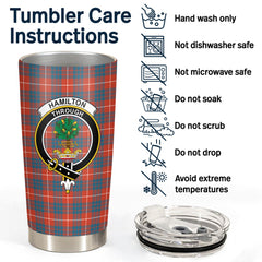 Clan Hamilton Ancient Tartan Crest Tumbler LO26 Clan Hamilton Tartan Today