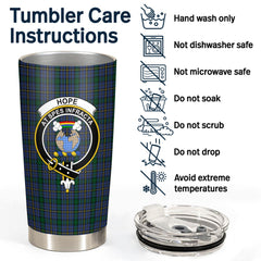 Clan Hope Tartan Crest Tumbler RD32 Clan Hope Tartan Today