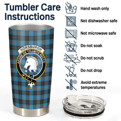 Clan Horsburgh Tartan Crest Tumbler JO28 Clan Horsburgh Tartan Today