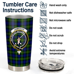 Clan Jamieson Tartan Crest Tumbler TI12 Clan Hall Tartan Today