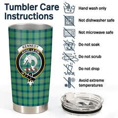 Clan Kennedy Ancient Tartan Crest Tumbler HM35 Clan Kennedy Tartan Today