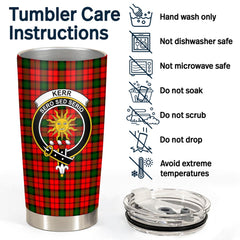 Clan Kerr Modern Tartan Crest Tumbler HH40 Clan Kerr Tartan Today