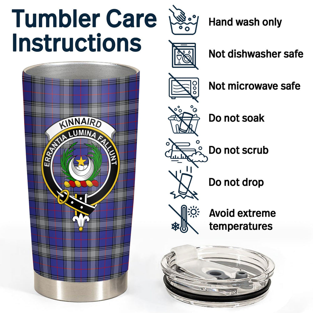 Clan Kinnaird Tartan Crest Tumbler OO33 Clan Kinnaird Tartan Today
