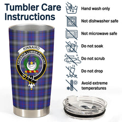 Clan Kinnaird Tartan Crest Tumbler OO33 Clan Kinnaird Tartan Today