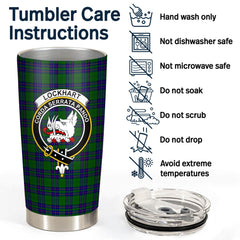 Clan Lockhart Modern Tartan Crest Tumbler CJ66 Clan Lockhart Tartan Today