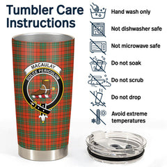 Clan MacAulay Ancient Tartan Crest Tumbler EQ11 Clan MacAulay Tartan Today