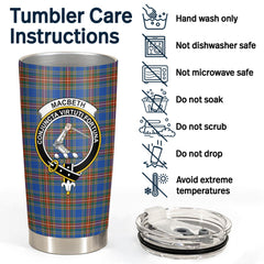Clan MacBeth Ancient Tartan Crest Tumbler BN57 Clan MacBeth Tartan Today