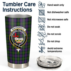Clan MacDonald Tartan Crest Tumbler DV50 Clan MacDonald Tartan Today