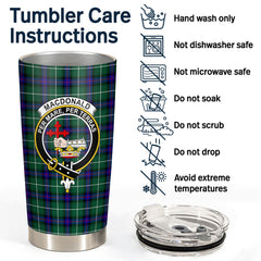 Clan MacDonald of the Isles Hunting Modern Tartan Crest Tumbler TU46 Clan MacDonald Tartan Today