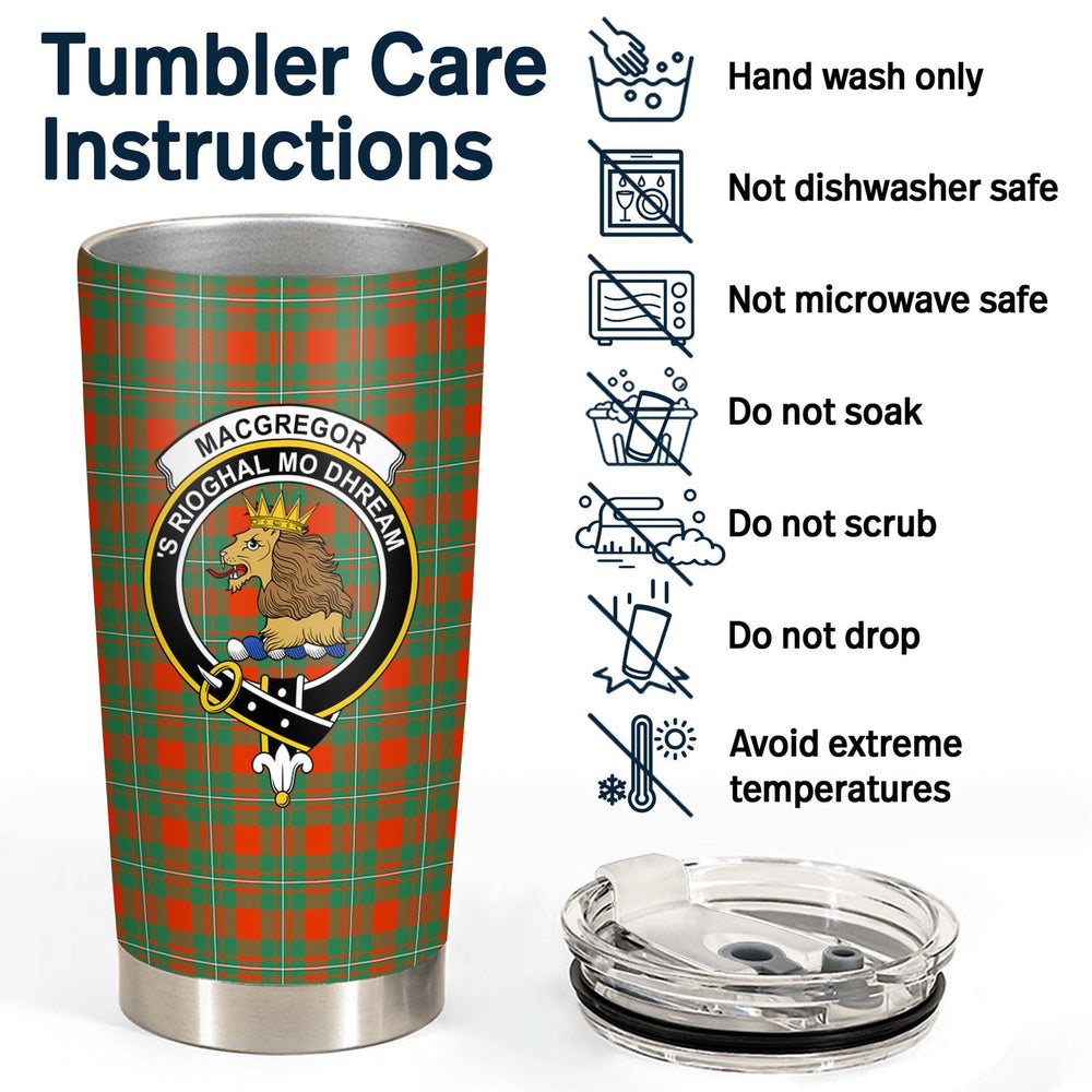 Clan MacGregor Ancient Tartan Crest Tumbler UY53 Clan MacGregor Tartan Today