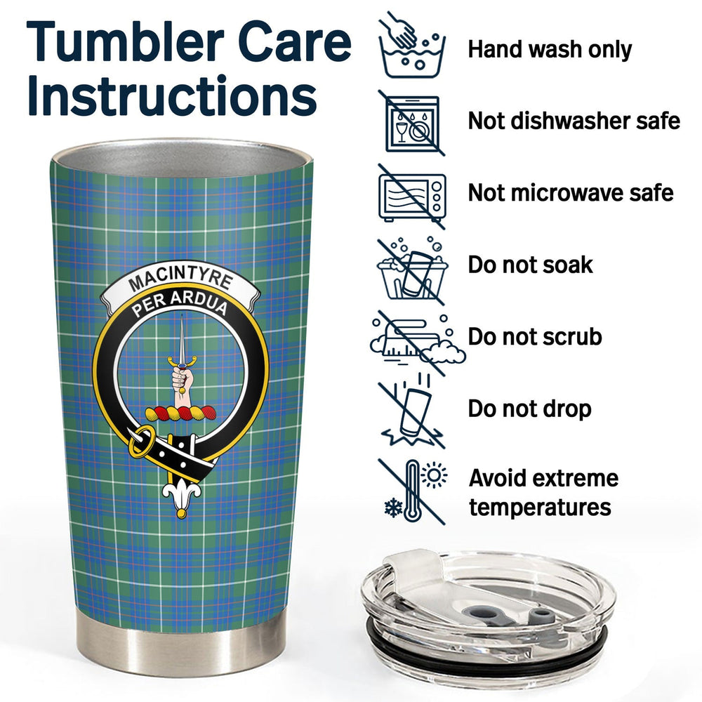 Clan MacIntyre Hunting Ancient Tartan Crest Tumbler YC88 Clan MacIntyre Tartan Today