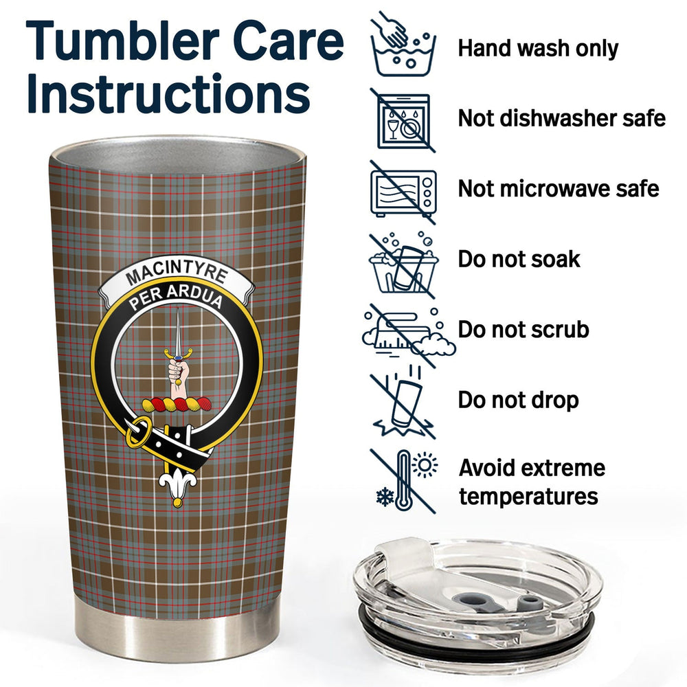Clan MacIntyre Hunting Weathered Tartan Crest Tumbler KC92 Clan MacIntyre Tartan Today