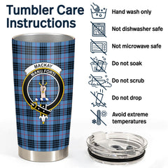 Clan MacKay Blue Tartan Crest Tumbler UT31 Clan MacKay Tartan Today