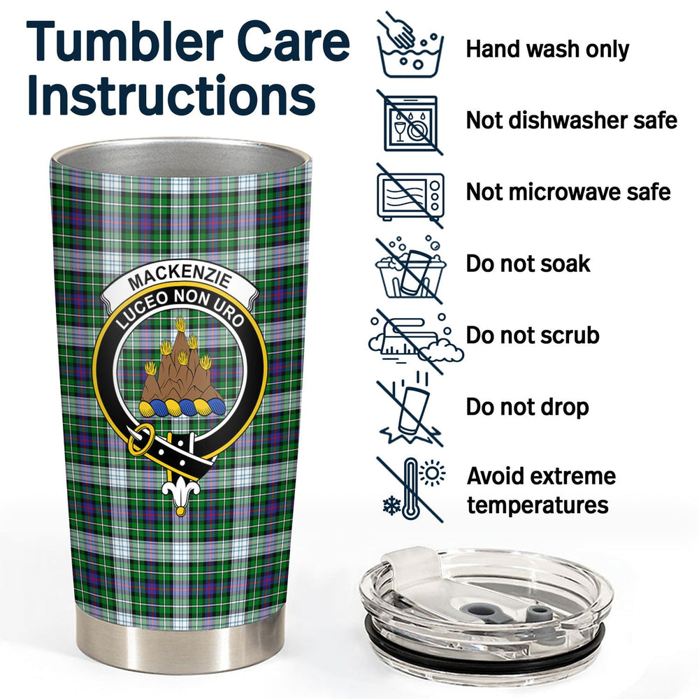 Clan MacKenzie Dress Modern Tartan Crest Tumbler OZ27 Clan MacKenzie Clan MacKenzie