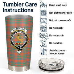 Clan MacKintosh Ancient Tartan Crest Tumbler MG11 Clan MacKintosh / MacIntosh Tartan Today
