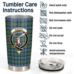 Clan MacRae Hunting Ancient Tartan Crest Tumbler UC70 Clan MacRae Tartan Today