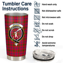 Clan MacRae Modern Tartan Crest Tumbler TC18 Clan MacRae Tartan Today