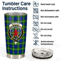 Clan Maitland Tartan Crest Tumbler LJ53 Clan Maitland Tartan Today