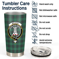 Clan McLean Hunting Ancient Tartan Crest Tumbler CX50 Clan Hall Tartan Today
